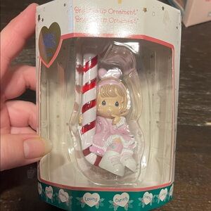 Precious Moments (2001) Pink and Red Ornament